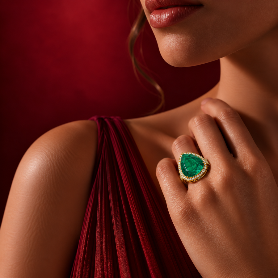Emerald Stone Ring